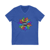 Urban SoulShine & co V-neck XS / True Royal Love Blooms V-Neck Tee