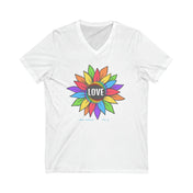 Urban SoulShine & co V-neck XS / White Love Blooms V-Neck Tee