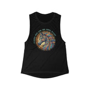 Urban SoulShine & co Weightless Muscle Tank S / Black Light Of A Stallion Flowy Muscle Tank