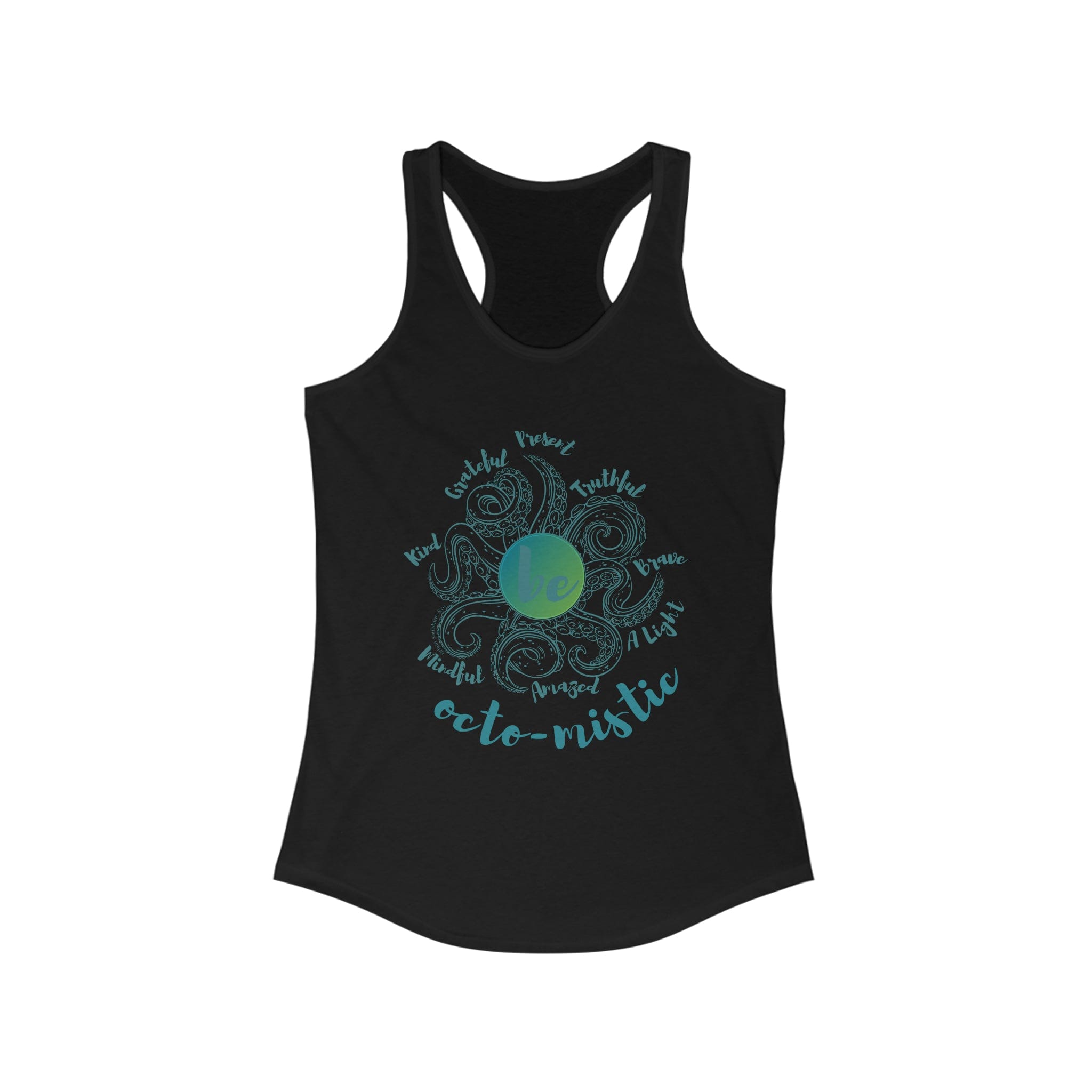  Solid Black 8 Feelers To Be Octo-Mistic Mantra Tank