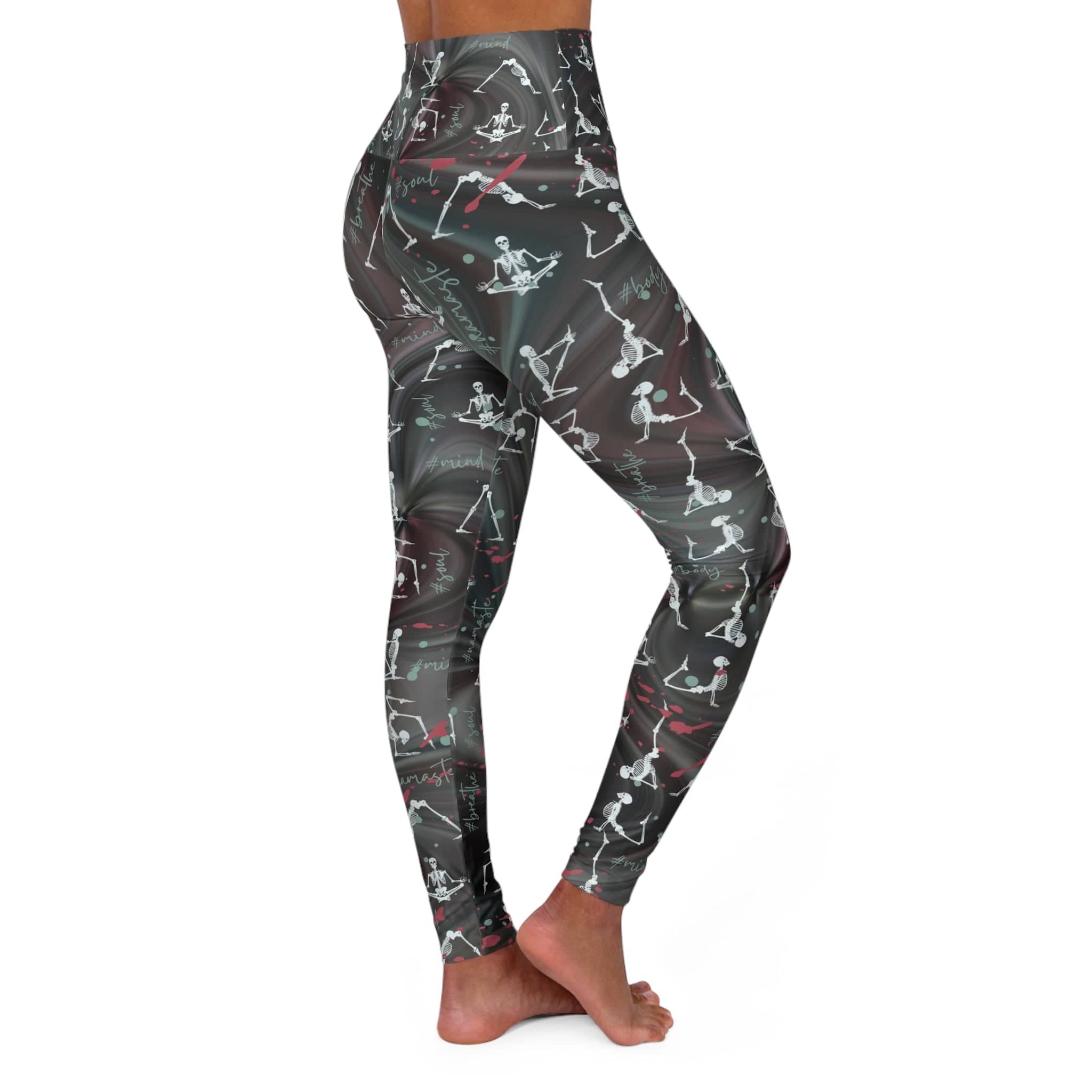 Urban SoulShine & co Yoga Leggings Zen To The Bone High Waisted Yoga Leggings